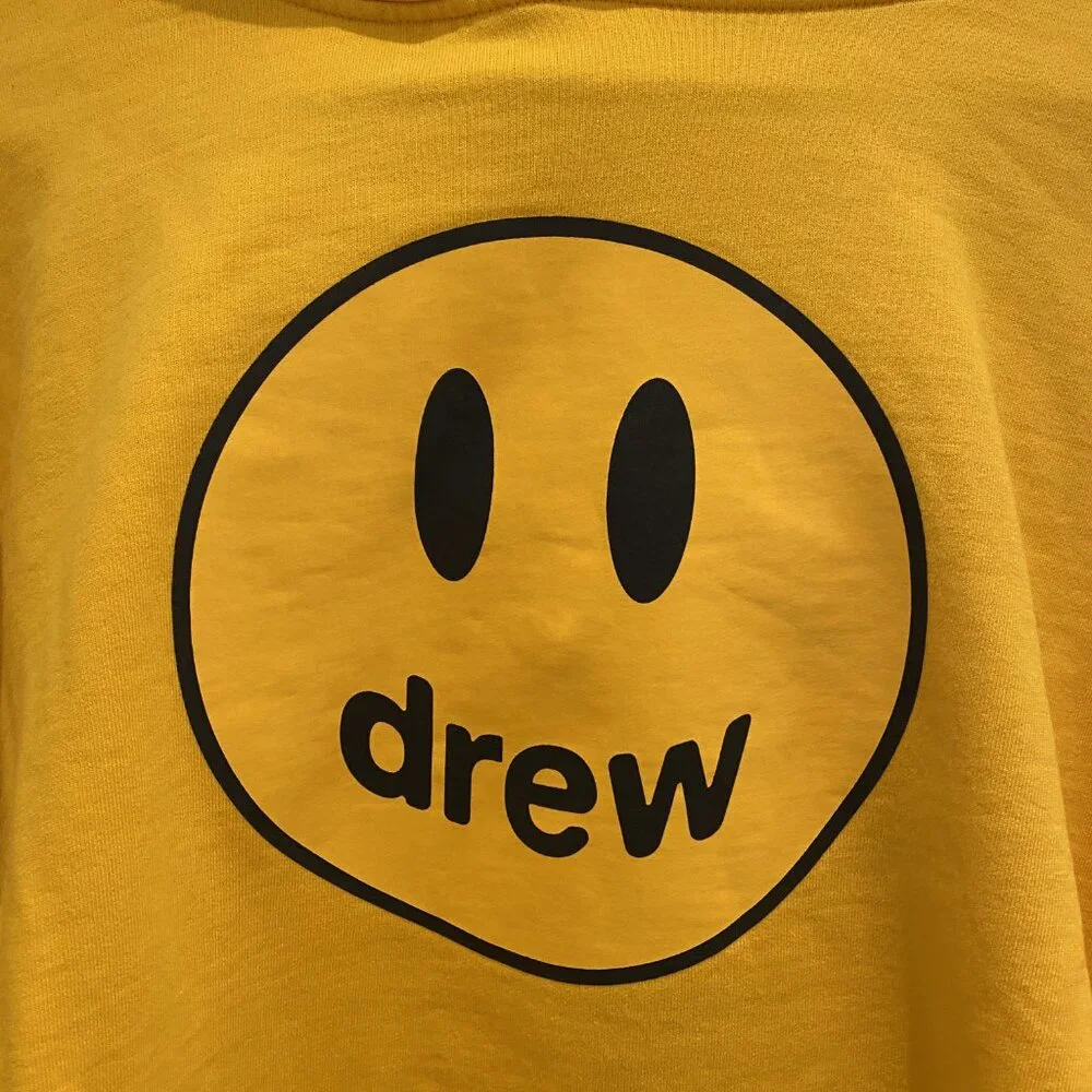 Drew House Golden Yellow Oversized Hoodie Size Medium - Picture 2 of 8